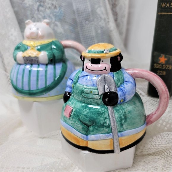 VINTAGE DOWN HOME COLLECTION FOR ROSHCO PIG & COW - Picture 2 of 8